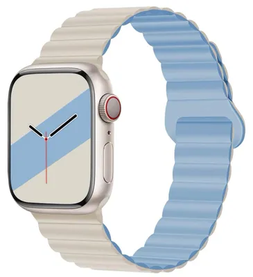 Image de Bracelet en silicone élégant pour Apple Watch, compatible avec les modèles 40 mm et 45 mm