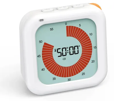 Produktbild von Visual Timer für Kinder mit 60-Minuten-Countdown, digitaler Zeitablaufanzeige – für Schule, Zuhause und Büro