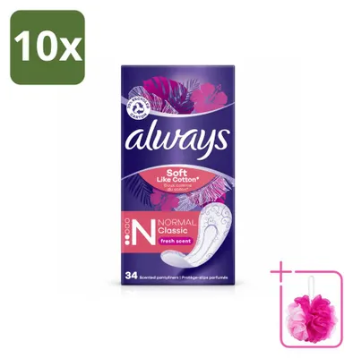 Produktbild von 10 x Always DailyFresh Slipeinlagen Normal - Sparpackung - 10 Stücke