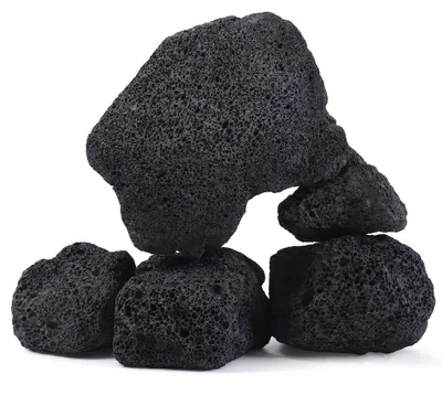 Imagen del producto de Omgoods - Juego de 5 piedras de lava natural para acuarios