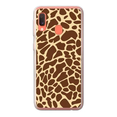 Produktbild von MuchoWow® Handyhülle Schutzhülle Hülle für Samsung Galaxy A20e Tiermotiv - Giraffe - Braun Silikon Softcase Handy Hülle - Abdeckung