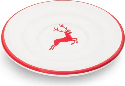 Image de Gmundner Keramik Rubinr. Hirsch Soucoupe pour espresso (Ø11cm)