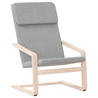 Image de vidaXL Fauteuil relax gris clair Tissu