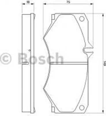 Produktbild von Bosch Bremsbelagsatz, Scheibenbremse  0 986 467 841