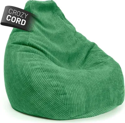Produktbild von LUMALAND Sitzsack GIANT aus der Cord-Reihe, 135 x 100 cm - Bezug soft & waschbar - Dunkelgrün