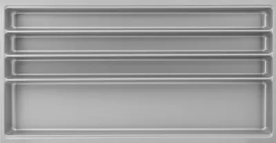 Produktbild von Agoform Besteckeinsatz Scoop II Set 474x916x59mm, mit Trenner Kunststoff silber