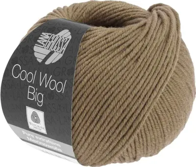 Produktbild von Lana Grossa Cool Wool Big 1011 Graubraun 50g