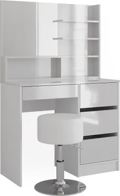 Produktbild von Schminktisch Vicco Sherry Weiß 90 cm mit Hocker, Model 41296