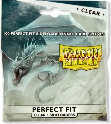 Produktbild von 100 Dragon Shield Standard Perfect Fit Sleeves Clear/Clear SIDELOADING