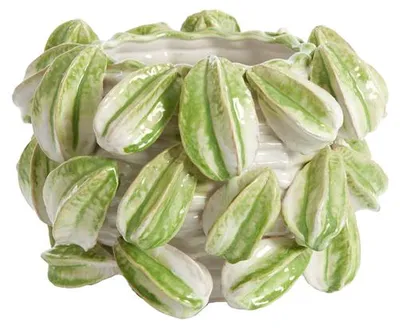 Productafbeelding van Light&living Vaas, decoratief, 33,5x33x23 cm, CARAMBOLA, keramiek, crème en groen
