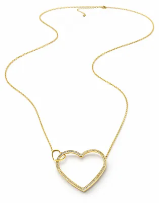 Produktbild von Lange Kette Lyon mit Herzanhänger von collezione alessandro
