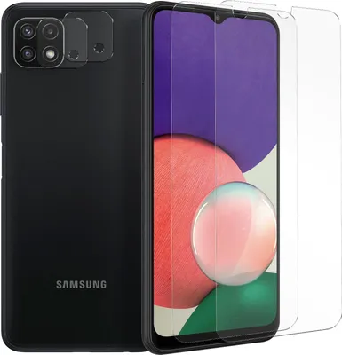 Immagine prodotto di Vetro blindato per Samsung Galaxy A22 5G pellicola protettiva 2x fotocamera pellicola protettiva in vetro 2x pellicola blindata