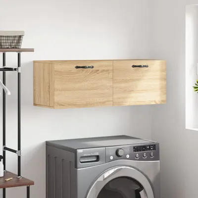Produktbild von [Home] Wandschrank Sonoma-Eiche 100x36,5x35 cm Holzwerkstoff , Neue Mode 2024 im häuslichen Leben