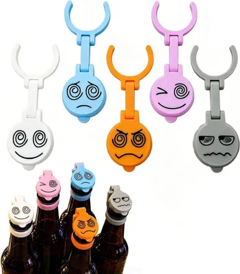 Productafbeelding van Bierflesafsluitingen, 5 stuks, kunststof, voor bierflessen, flessendopjes