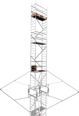 Produktbild von ALTEC Rollfix 900 | inkl. Rollen (Ø 150 mm) | Standardtraverse | 4x Dreieckausleger | Rollgerüst