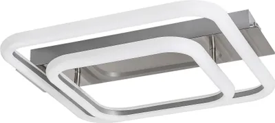 Immagine prodotto di Rabalux 6996 Lampada da soffitto Fandral, 33 W, 4000 K, 2870 lm, bianco-argento, quadrata, bianco neutro, 35 cm