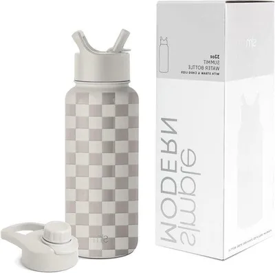 Obrázok produktu pre Dvojstenná fľaša pre športovcov a zdravý životný štýl – 950 ml – čierna