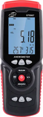 Obrázek produktu pro Anemometr Měřič Teploty Větru Měřič Rychlosti Vzduchu