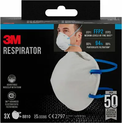 Produktbild von Antipartikelmaske 8810, Ohne Ventil, FFP2, 3 Stück