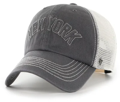 Produktbild von '47 Brand MLB Cap NewYorkYankees TRAILERSCRIPT MESH Clean Up Dark Grey
