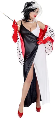 Produktbild von Dämonisches Hundefängerin-Kostüm für Damen Halloween-Kostüm schwarz-weiss - M