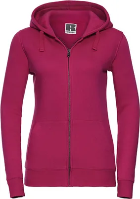 Produktbild von Russell R-266F-0 | Ladies Authentic Zipped Hood - Farbe: Fuchsia - Größe: XS