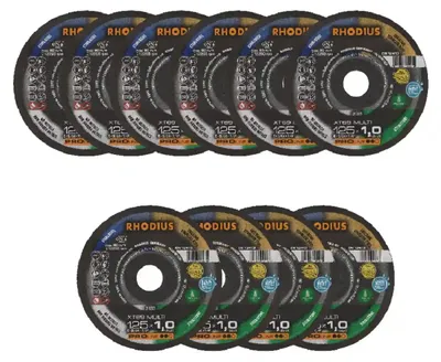 Produktbild von Rhodius XT69 MULTI BOX 211211 Cutting disc (straight) 125 mm 10 pc(s)