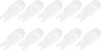 Obrázok produktu pre 10 ks žiaroviek G9 3W 5LED Bi Pin Svetelný zdroj pre stropné svietidlo lustra Teplá biela 110V