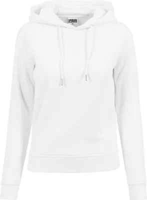 Produktbild von Urban Classics TB1524 | Damen Hoody Kapuzenpullover mit breiten Rippbündchen - Farbe: White - Größe: M