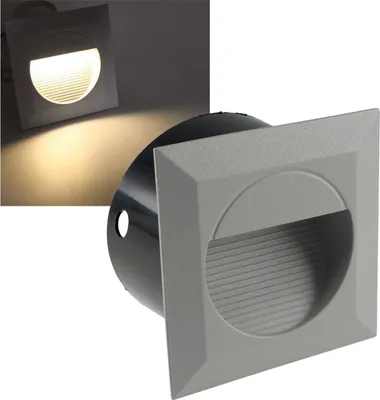 Produktbild von LED Wandeinbauleuchte WEL Q14 IP65 14 LEDs Aluminium warmweiß