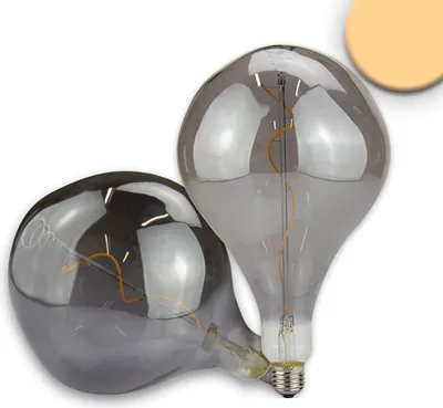 Produktbild von ISOLED E27 Vintage Line LED Dekobirne 165, 4W ultrawarmweiß, Glas smoky, dimmbar