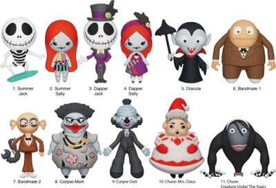 Obrázek produktu pro Nightmare before Christmas 3D PVC-Taschenanhänger Series 7 Display (24)