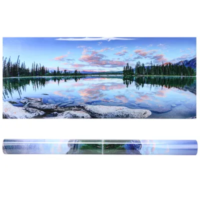 Produktbild von Hintergrund Poster Dekorative Malerei PVC Sticker Landschaftsbild für Aquarium Fischtank122x50 cm