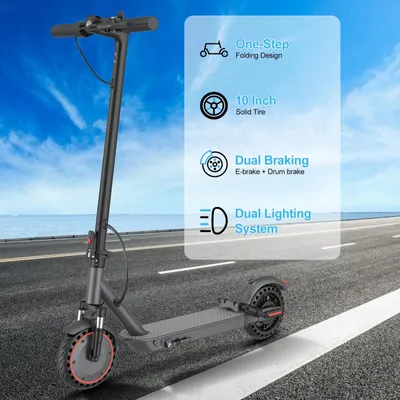 Obrázok produktu pre Elektrická kolobežka – skladacia elektrická kolobežka – motor 500 W – rýchlosť 35 km/h – dojazd 35 km – batéria 42 V, 10,5 Ah – kolesá 25,4 cm – odpruжение
