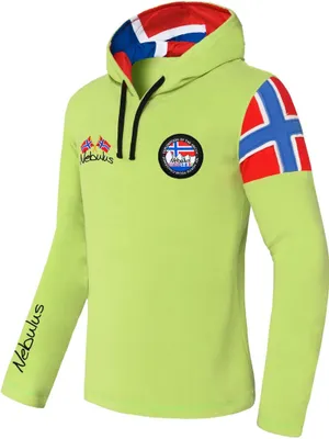 Produktbild von Nebulus Fleecepullover COSY Herren, warmer Fleecepullover, Pulli aus Fleece mit Half Zip Reißverschluss, P4661 - Herren, limettengrün, XXL