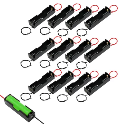 Batteriehalter 12er-Pack, 3,7 V, Kunststoff, für 18650 Akkus