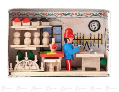Produktbild von Miniatur Zündholzschachtel Spielzeugmacher  Breite x Höhe ca 5,5 cmx4 cm NEU