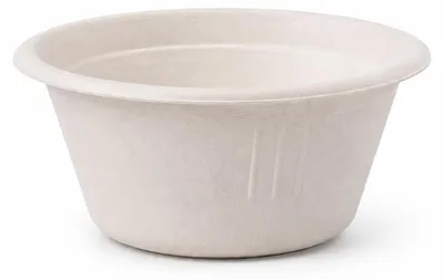 Produktbild von 50x Dressingbecher Dipschale 60ml rund Ø 62 mm aus Bagasse Zuckerrohr kompostierbar