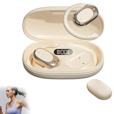 Produktbild von Bluetooth-Headset,6 Stunden Akkulaufzeit Kabellose Kopfhörer, Echtzeit-Übersetzung, 360° Panorama-Sound Kopfhörer, kompatibel mit iOS/Android