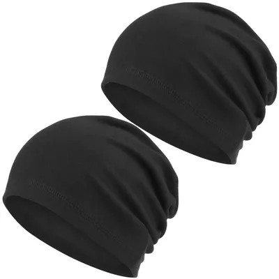 Immagine prodotto di Berretto sportivo da uomo e da donna, beanie, cappello da corsa, cappello da ciclismo, traspirante, antivento, taglia unica, colore nero