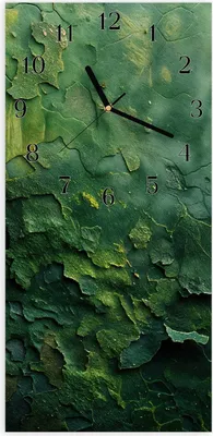 Produktbild von Wanduhr aus Glas mit Motiv Verwitterte Oberfläche- 30 x 60 cm - inkl. Aufhängesystem