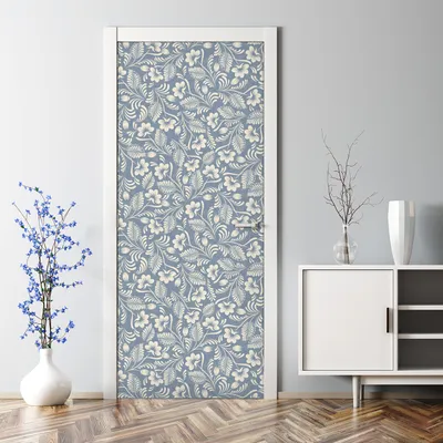 Produktbild von Dekorative Türposter selbstklebend Wandaufkleber Türaufkleber Volksblaue Blau Grau 77 x 200 cm