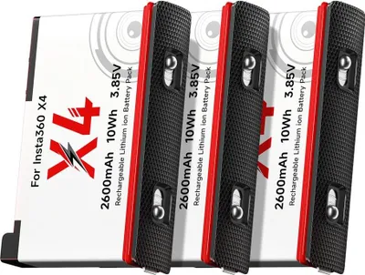 Zdjęcie produktu dla Bateria, pojemność 2600 mAh, ładowarka 3-gniazdowa, 3 sztuki baterii
