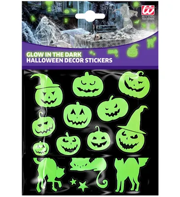 Produktbild von Leuchtende Glow In The Dark Halloween Deko Sticker