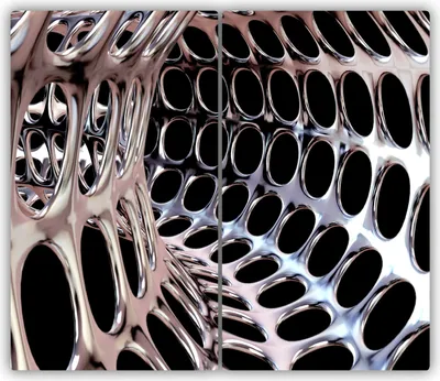 Produktbild von Tulup Glas-Herdabdeckplatte - 2x30x52cm - Glaskeramikkochfeld-Abdeckung Spritzschutz Zweiteilig Metalltunnel