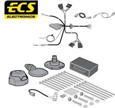 Image de ECS TO-223-DH Kit électrique d'attelage Kit électrique pour TOYOTA RAV 4 IV (ZSA4, ALA4) Dispositif d'attelage