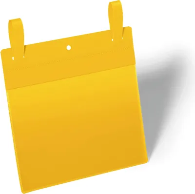 Zdjęcie produktu dla DURABLE Kiesze? magazynowa z paskami monta?owymi A5 pozioma, ?ó?ty, 174904, 50 szt.