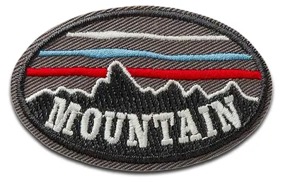 Obrázek produktu pro Mountain Berge Gebirge - nášivka, Nažehlovací nášivka, Nášivky, Nášivky, Nažehlovací, Velikost: 5,4 x 3,5 cm