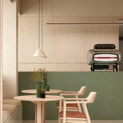 Productafbeelding van CASA39, porseleinen vloertegel met 3D-effect, bruin, 40x120 cm, Marazzi Boiserie