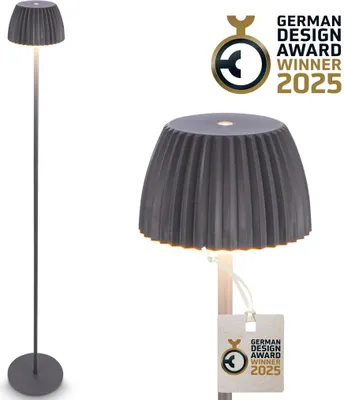 Produktbild von LED Stehlampe kabellos LED Stehleuchte Standleuchte Akku Wohnzimmer dimmbar